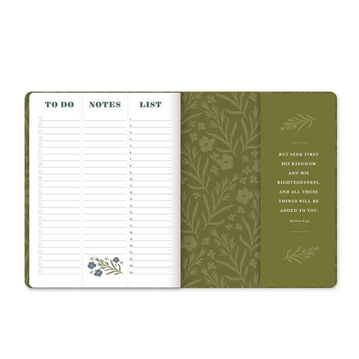 Seek First (Garden Design) - 2025 17-Month Bible Memory Planner