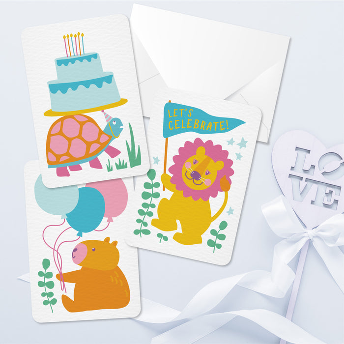 Bright Birthdays Assorted Note Cards – Set of 12