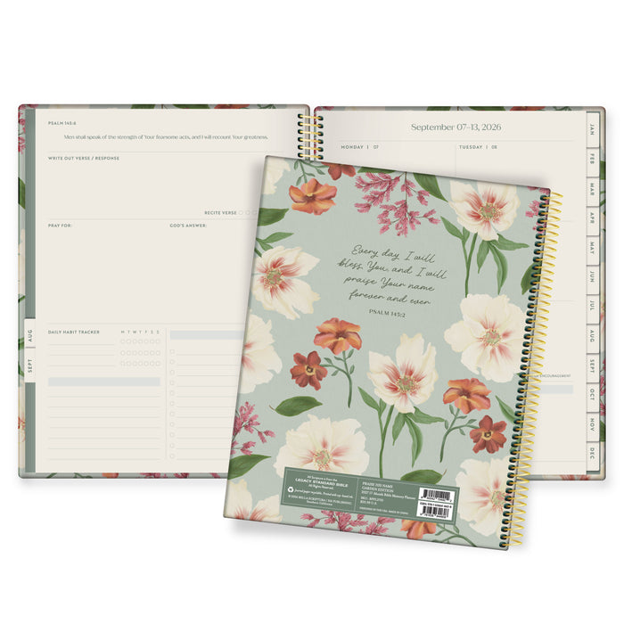 Praise His Name (Garden Edition) - 2027 17-Month Bible Memory Planner