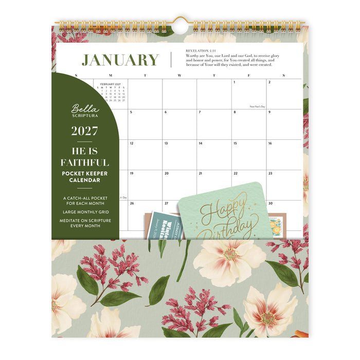 He Is Faithful - 2027 Pocket Keeper Calendar
