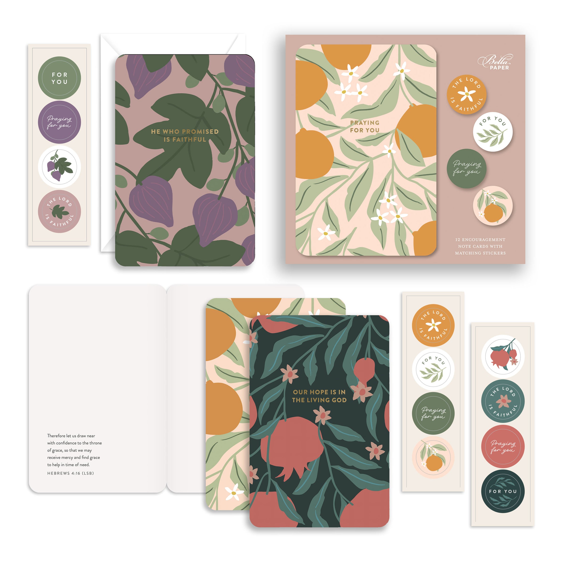 Encourage Notes Set Good Fruits Encouragement Note Card Set - Set of 12 — 316 Publishing