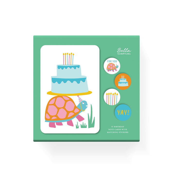 Bright Birthdays Assorted Note Cards – Set of 12
