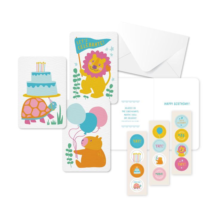 Bright Birthdays Assorted Note Cards – Set of 12