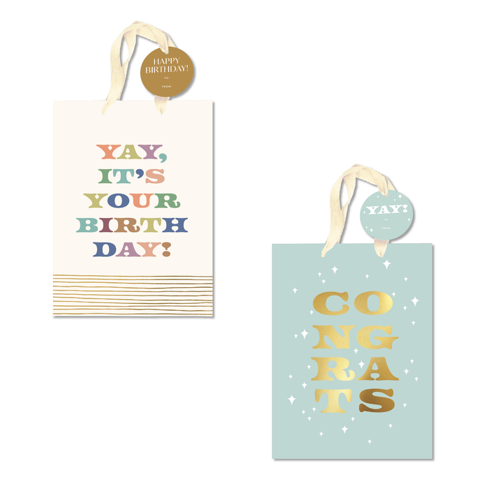 Bless & Celebrate Medium Gift Bag 2-Pack