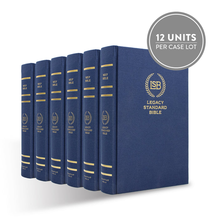 Legacy Standard Bible, Single Column Text Only Royal Blue Linen- Case Lot