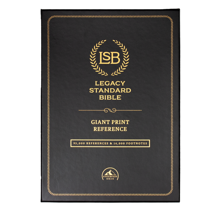 Legacy Standard Bible, Giant Print Reference Edition - Edge-Lined Goatskin