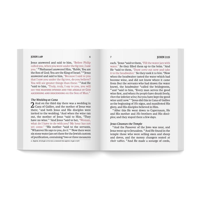 Legacy Standard Bible, Gospel of John