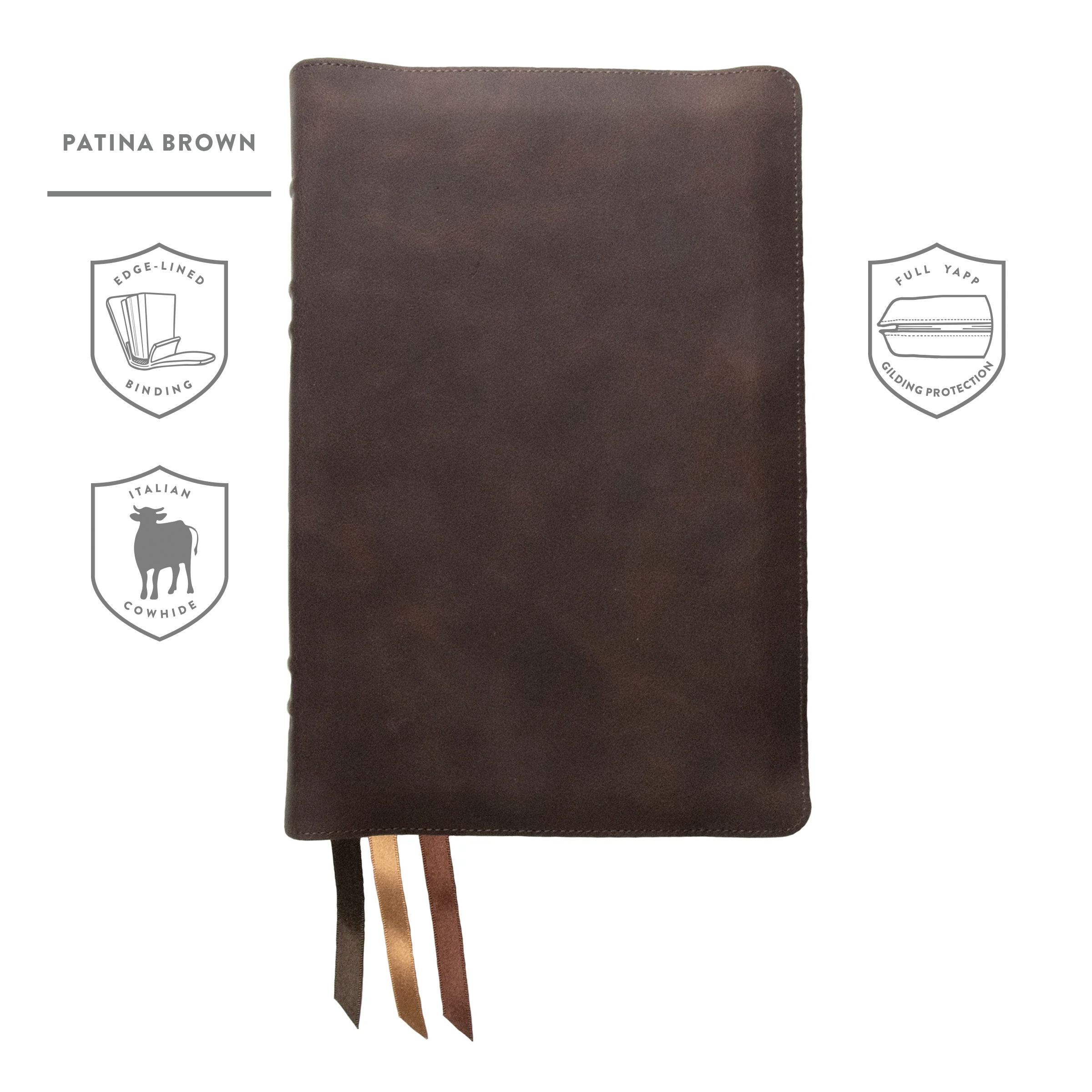 LSB Handy Size | Edge-Lined Patina Cowhide — 316 Publishing