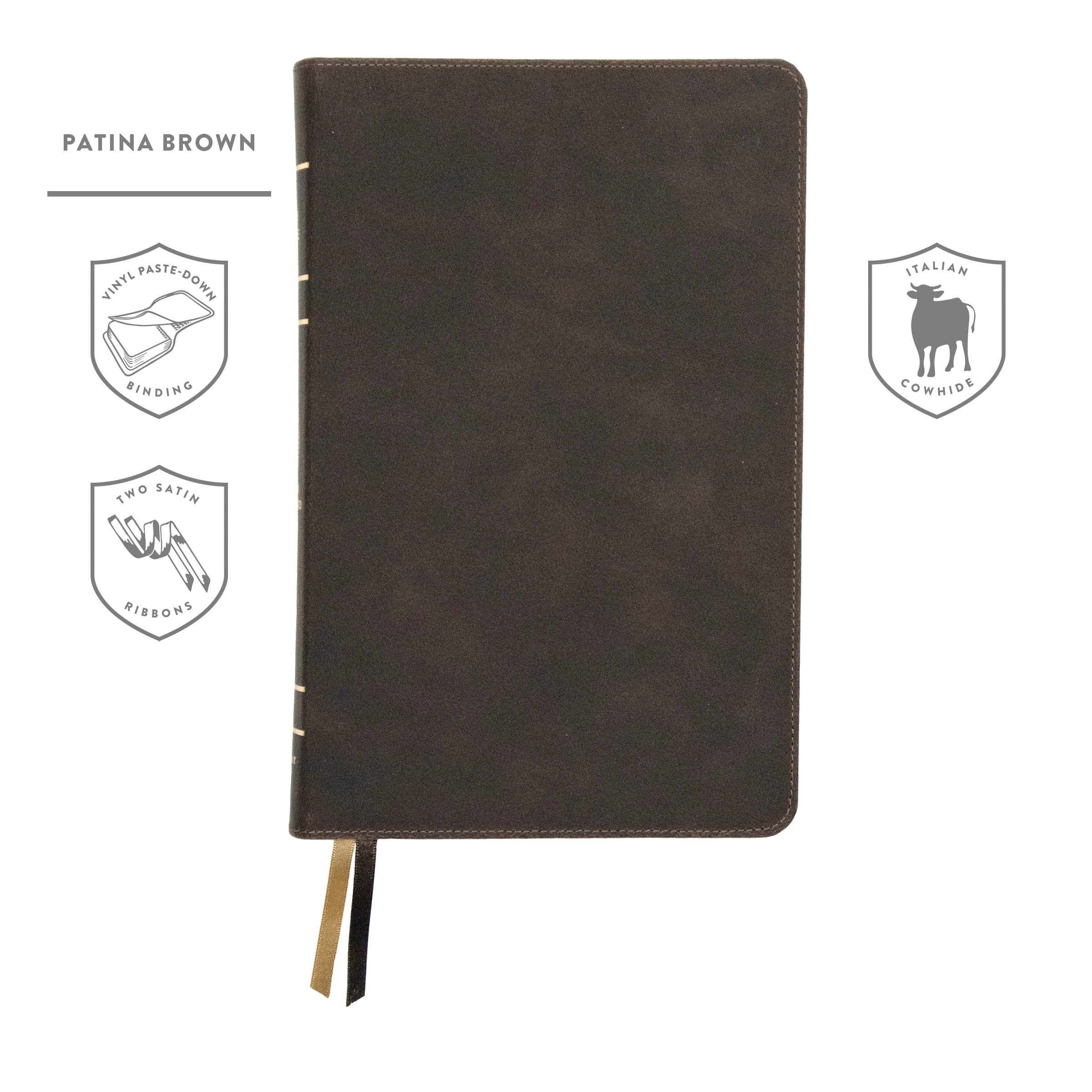 Single Book Brown Cowhide A6 Size Style Simple Small - Temu
