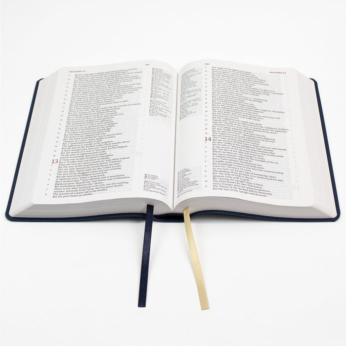Legacy Standard Bible, Handy Size, Inside Column Reference Red Letter - Paste-Down Faux Leather