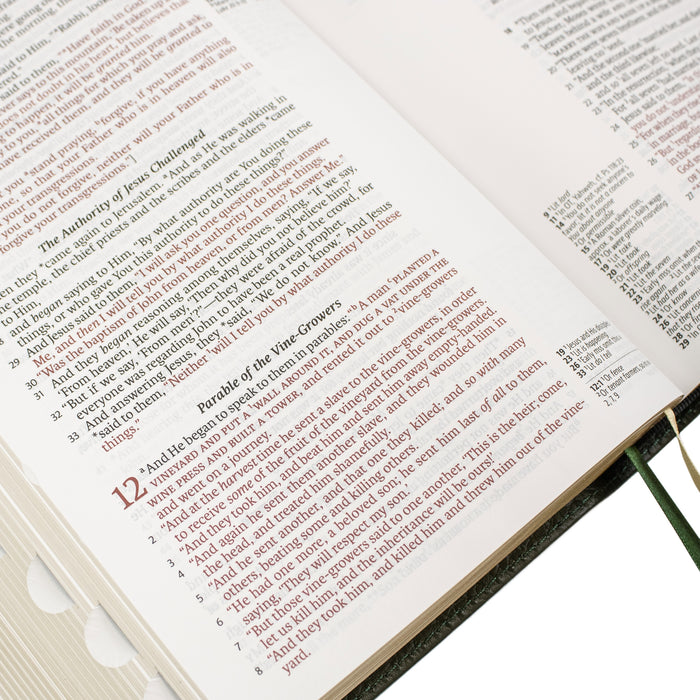 Legacy Standard Bible, Handy Size, Inside Column Reference Red Letter - Paste-Down Cowhide