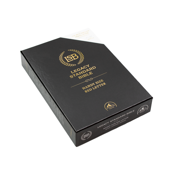 Legacy Standard Bible, Handy Size, Red Letter - Paste-Down Cowhide