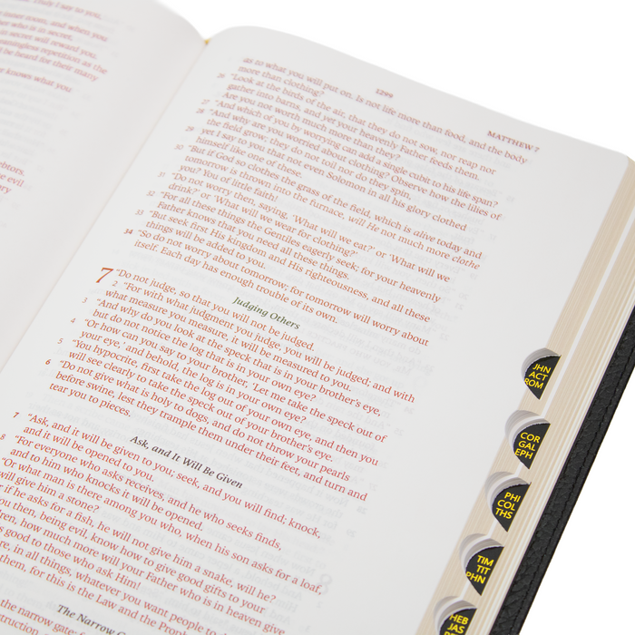 Legacy Standard Bible, Handy Size, Red Letter - Paste-Down Cowhide