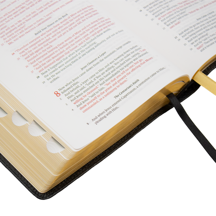Legacy Standard Bible, Handy Size, Red Letter - Paste-Down Cowhide