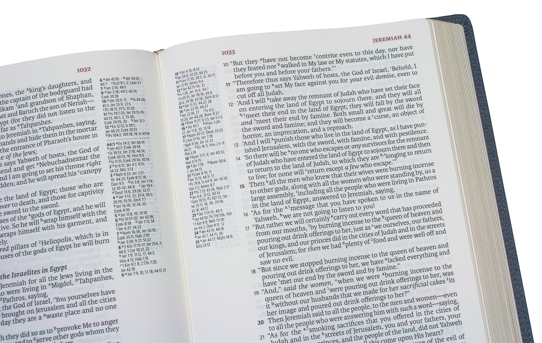 Legacy Standard Bible, Inside Column Reference - Paste-Down Cowhide