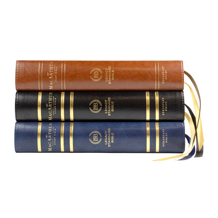 Legacy Standard Bible, MacArthur Study Bible - Paste-Down Faux Leather