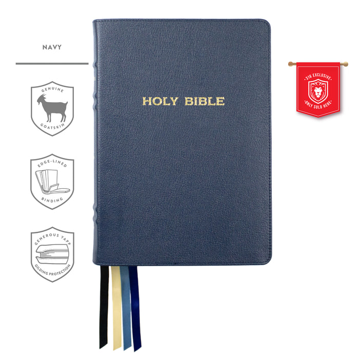 Legacy Standard Bible, MacArthur Study Bible - Edge-Lined Goatskin