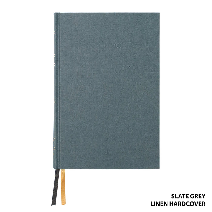 Legacy Standard Bible, Handy Size Slate Grey Linen Hardcover - Case Lot