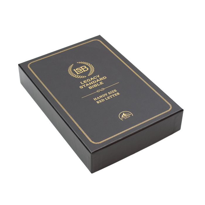Legacy Standard Bible, Handy Size, Red Letter - Edge-Lined Goatskin