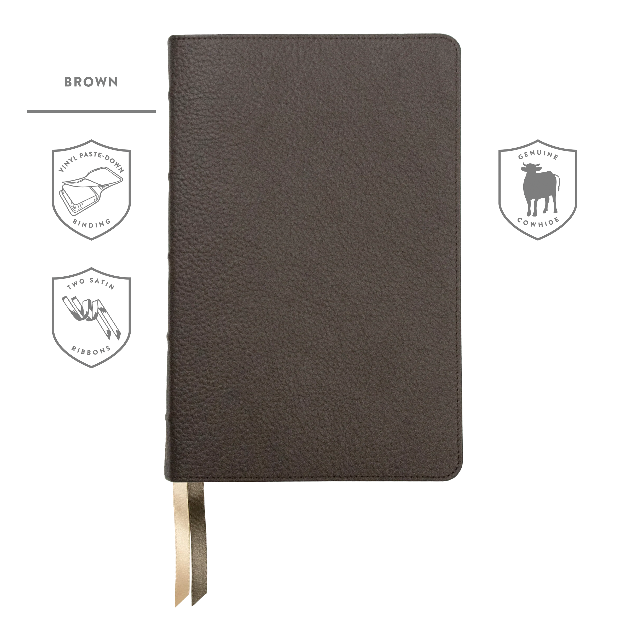 New American Standard Bible - Handy Size, Paste-Down Cowhide — 316