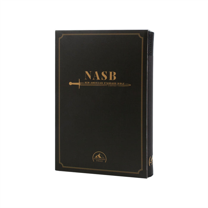 Steadfast Limited: NASB Compact Edition - Black Edge-Lined Goatskin