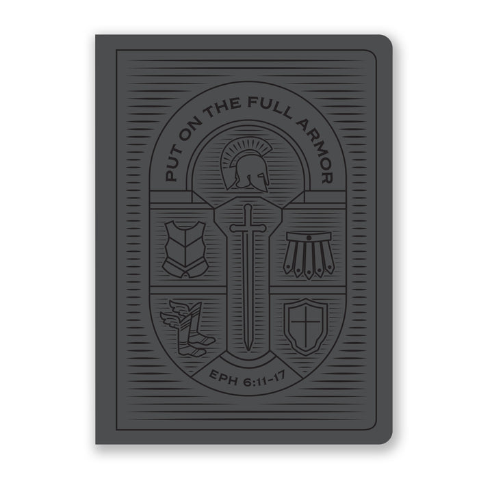 Armor of God Journal - Steel Grey Faux Leather