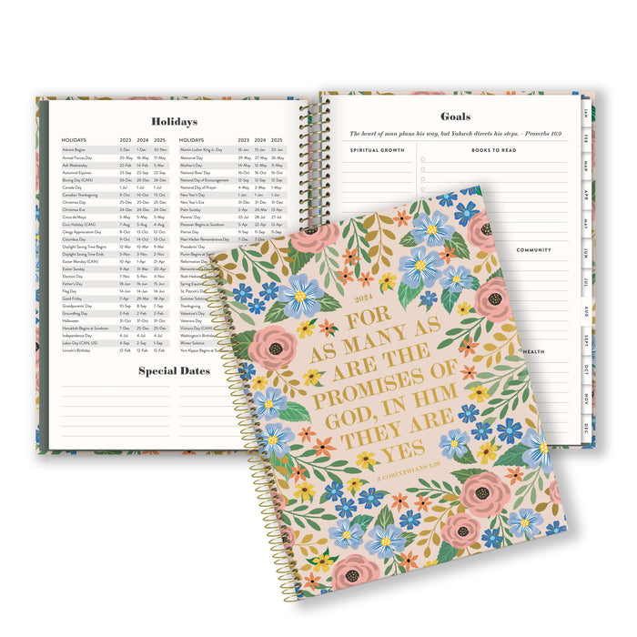 Promises of Yahweh - 2024 17-Month Bible Memory Planner