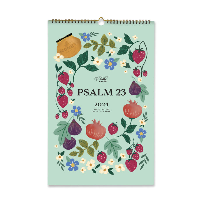 Psalm 23 - 2024 Illustrated Wall Calendar