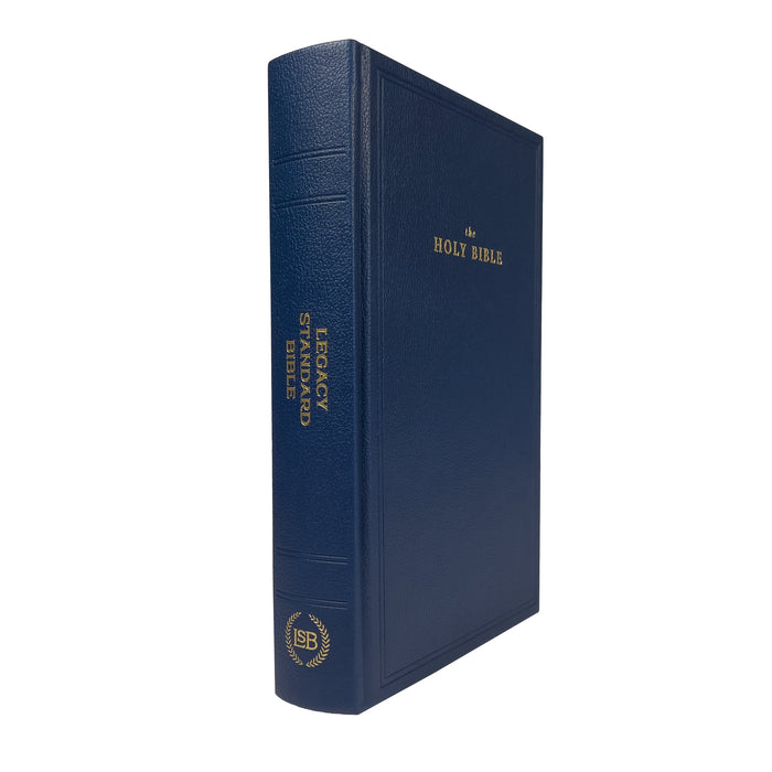 Legacy Standard Bible Handy Size Blue Faux Leather Hardcover - Case Lot
