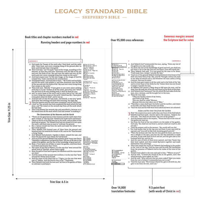 Legacy Standard Bible, Shepherd's Bible - Hardcover