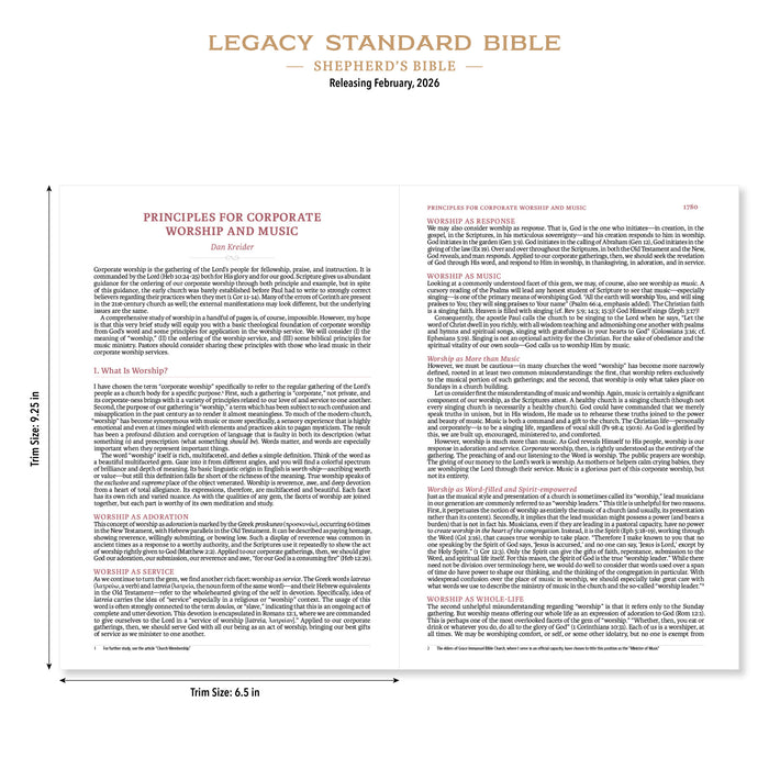 Legacy Standard Bible, Shepherd's Bible - Hardcover