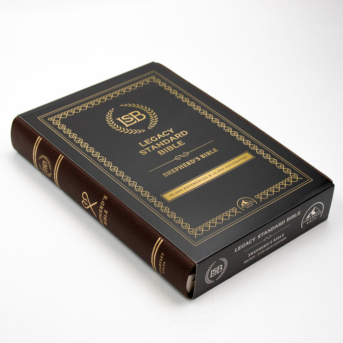 Legacy Standard Bible, Shepherd's Bible - Paste-Down Tuff-Skin Leather