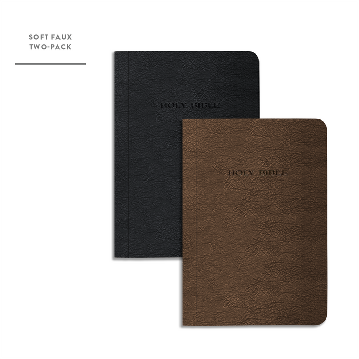 Legacy Standard Bible, Compact Edition Soft Faux - 2 Pack