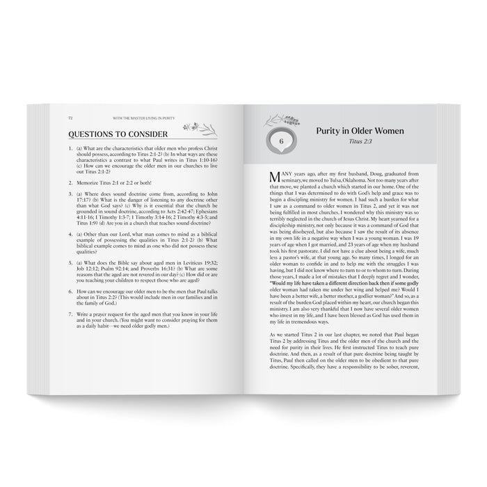 With The Master Living In Purity - Titus