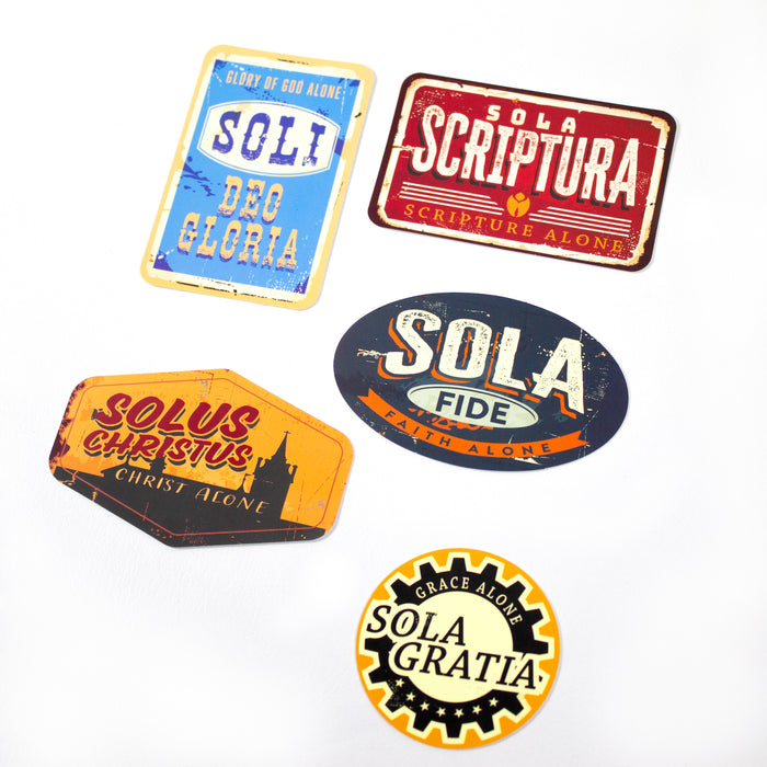 5 Solas, Signpost Edition Stickers – Set of 5