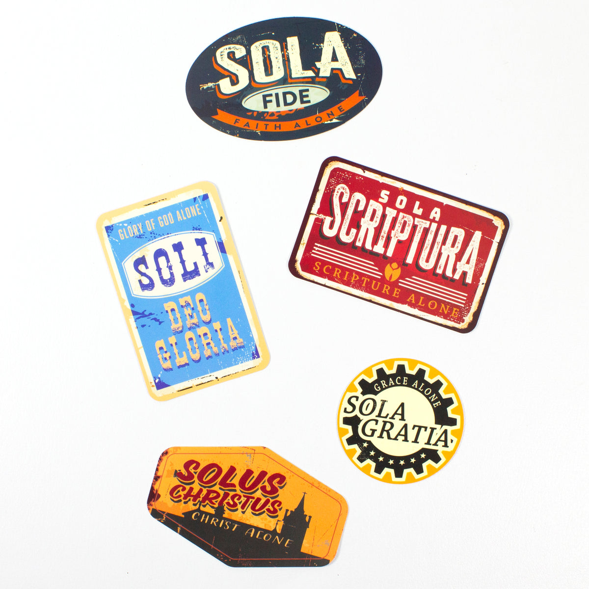 5 Solas, Signpost Edition Stickers – Set of 5 — 316 Publishing