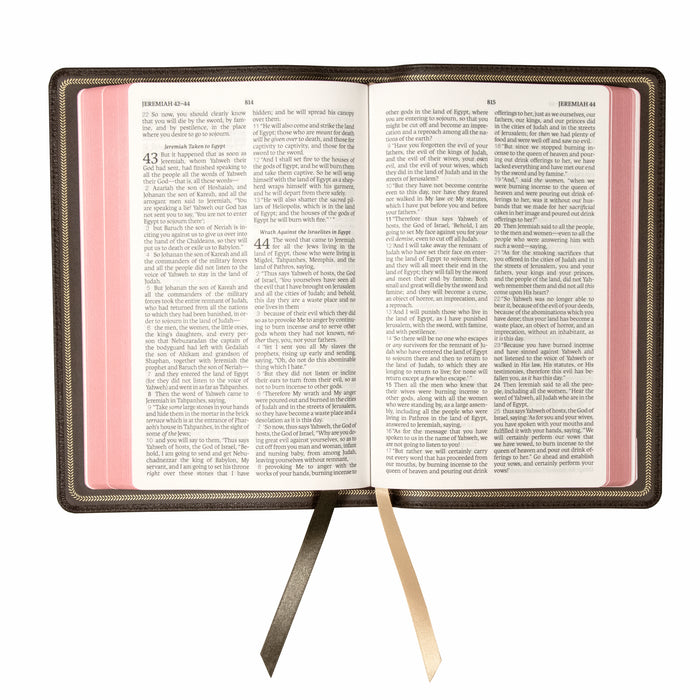 Legacy Standard Bible, 2 Column Verse-by-Verse - Edge-Lined Goatskin