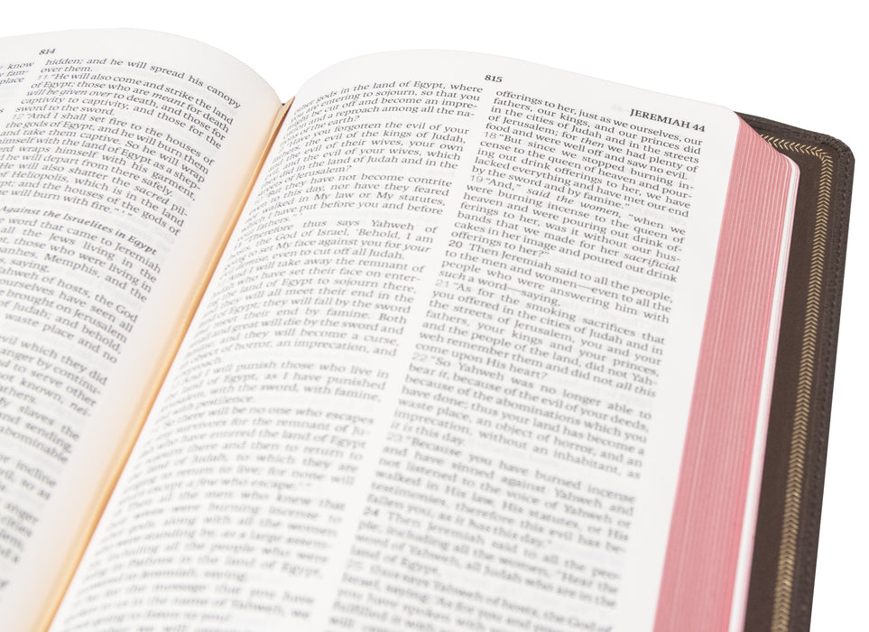 Legacy Standard Bible, 2 Column Verse-by-Verse - Edge-Lined Goatskin