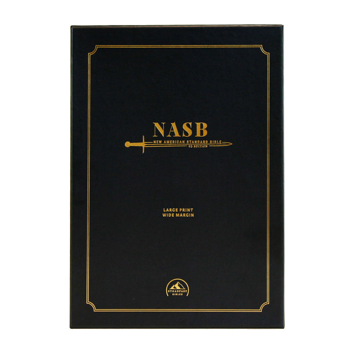 NASB '95 Large Print Wide Margin - Edge-Lined Goatskin