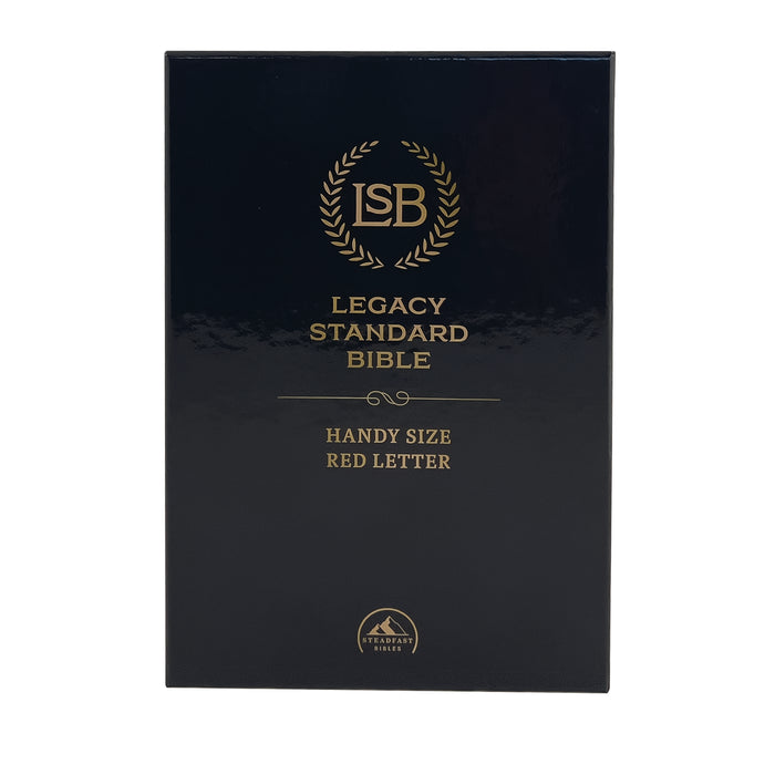 Legacy Standard Bible, Handy Size, Red Letter - Paste-Down Cowhide